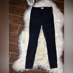 Good American Good legs black velvet pants sz 6/28